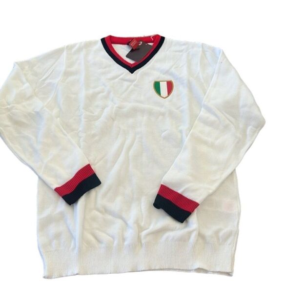 Ac Milan 1963 European Cup Final Retro Collection Away Jacket White Mens Size XL - Picture 5 of 6